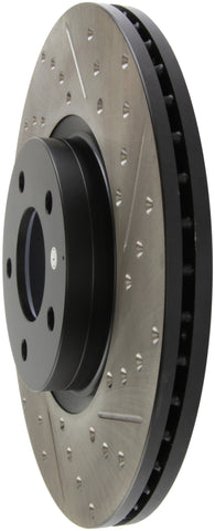 StopTech 07-09 Mazda 3 Left Front Slotted & Drilled Rotors - 127.45078L