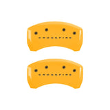 MGP 4 Caliper Covers Engraved F & R Crossfire Yellow Finish Black Char 2005 Chrysler Crossfire - 32010SCRFYL