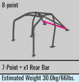 Cusco Steel Roll Cage 8 Point 2 Passenger Through Dash 2015 Subaru WRX / STI - 6A1 290 G20