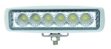Hella Value Fit Mini Flush Mount 7.7in - 18W White Housing Flood Beam LED Light Bar - 357203051