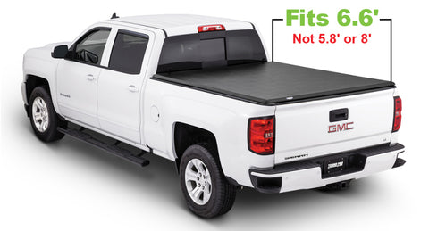 Tonno Pro 15-19 Chevy Silverado 3500 6.6ft Fleetside Hard Fold Tonneau Cover - HF-158