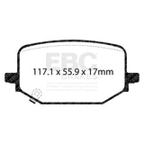 EBC 2019+ Ford Explorer ST 3.0TT Yellowstuff Rear Brake Pads - DP43120R