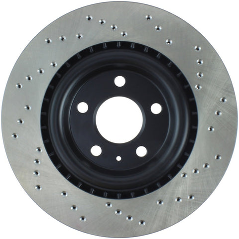 StopTech 12 Audi S4 Rear Right Drilled Rotor - 128.33137R