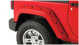 Bushwacker 07-18 Jeep Wrangler Pocket Style Flares 2pc Fits 2-Door Sport Utility Only - Black - 10078-02