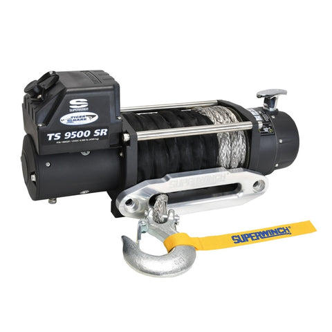 Superwinch 9500 LBS 12V DC 3/8in x 80ft Synthetic Rope Tiger Shark 9500 Winch - 1595201