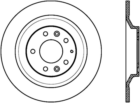 StopTech Power Slot 06-07 Mazdaspeed 6 Slotted Right Rear Rotor CRYO - 126.45074CSR