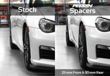 PERRIN 02-14 Subaru WRX / 2004 STI / 13-26 BRZ & Toyota GR86 30mm Wheel Spacers 5x100 56mm CB - Pair - PSP-WHL-031BK