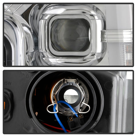 Spyder Ford F-250/F-350/F450 Super Duty 17-18 Projector Headlights Chrome PRO-YD-FS17-SBSEQ-C - 5086273