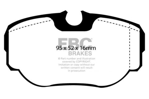 EBC 99-03 Land Rover Discovery (Series 2) 4.0 Greenstuff Rear Brake Pads - DP61038