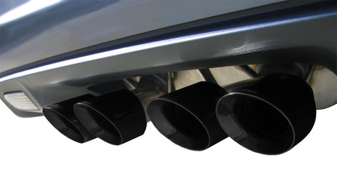 Corsa 06-13 Chevrolet Corvette C6 Z06 7.0L V8 Black Sport Cat-Back Exhaust - 14164CB3BLK