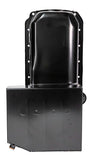 Moroso Pre-85 Chevrolet Small Block (w/Passenger Side Dipstick) Wet Sump 7qt 8in Steel Oil Pan - Blk - 21308