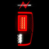 ANZO 19-22 Ford Ranger Full LED Taillights w/ Lightbar Sequential Signal Black Housing/Clear Lens - 311446