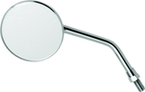 BikeMaster 3in Adjustable Round Mirror 10mm - Each - Chrome - 600802