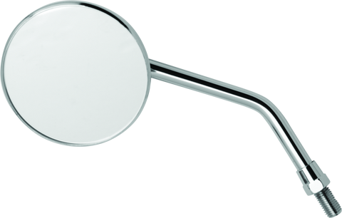 BikeMaster 3in Adjustable Round Mirror 10mm - Each - Chrome - 600802