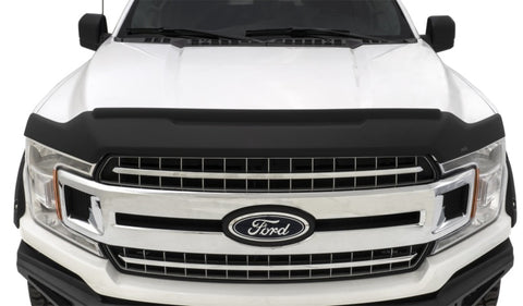 AVS 15-18 Ford F-150 Aeroskin II Textured Low Profile Hood Shield - Black - 436096