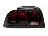 Raxiom 96-98 Ford Mustang Tail Lights- Black Housing (Smoked Lens) - 49124