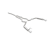MagnaFlow Cat-Back 15-16 Ford Mustang 2.3L L4 Competition SS 3in Dual Split Rear 4.5in Black Tips - 19256