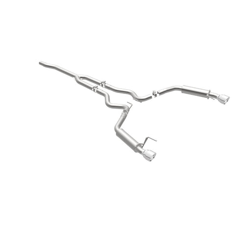 MagnaFlow Cat-Back 15-16 Ford Mustang 2.3L L4 Competition SS 3in Dual Split Rear 4.5in Black Tips - 19256