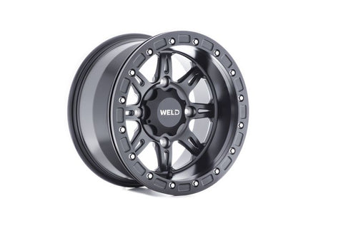 Weld UTV RF Series Cheyenne U511 15x10 Cheyenne Beadlock 4x136 5BS Satin BLK MIL - U511B0042500