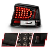 ANZO 2006-2008 Dodge Charger LED Taillights Black - 321014