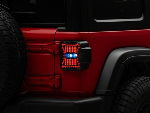 Raxiom 18-23 Jeep Wrangler JL Axial Series Linear LED Tail Lights- Blk Housing (Smoked Lens) - J170483