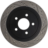 StopTech 05-10 Ford Mustang Slotted & Drilled Right Rear Rotor - 127.61087R