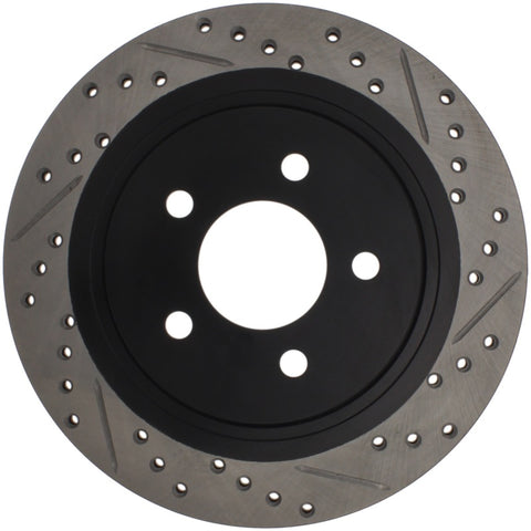 StopTech 05-10 Ford Mustang Slotted & Drilled Right Rear Rotor - 127.61087R