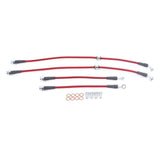 Power Stop 96-98 Nissan 240SX Front & Rear SS Braided Brake Hose Kit - BH00082
