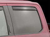 WeatherTech 2017+ Ford F-250/F-350/F-450/F-550 SuperCrew Rear Side Window Deflectors - Dark Smoke - 81765