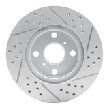 R1 04-06 Scion Xa Front Left Drilled & Slotted Geo-Carbon Rotor - 830-91002L