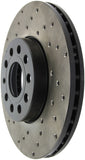 StopTech 05-10 VW Jetta (Exc Wagon) / 09-10 Jetta Wagon / 07-10 Rabbit Drilled Right Front Rotor - 128.33110R