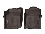 WeatherTech 2018+ Toyota Tacoma Front FloorLiners - Cocoa (Manual Trans Only) - 4713011