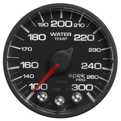 Autometer Spek-Pro 52.4mm 100-300 Deg F Digital Stepper Motor Water Temp Gauge - P346328