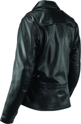 River Road Ironclad Classic Leather Jacket Black Womens - Small - 094376