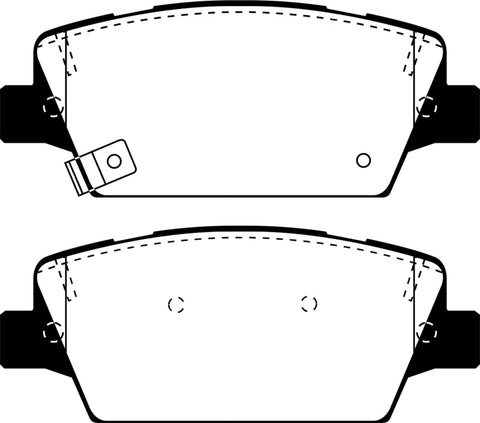 EBC 2017+ Kia Cadenza 3.3L Redstuff Rear Brake Pads - DP33086C