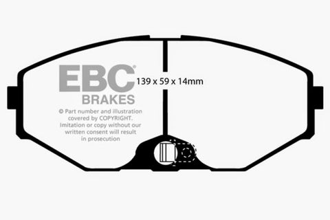 EBC 93-97 Infiniti J30 3.0 Greenstuff Front Brake Pads - DP21471