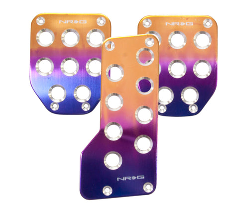 NRG Aluminum Sport Pedal M/T - Purple/Titanium Fade - PDL-500PT