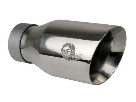 aFe 23-24 GM Trucks L6 Large Bore-HD 3 IN 409 Stainless Steel DPF-Back Exhaust System w/Polished Tip - 49-44144-P