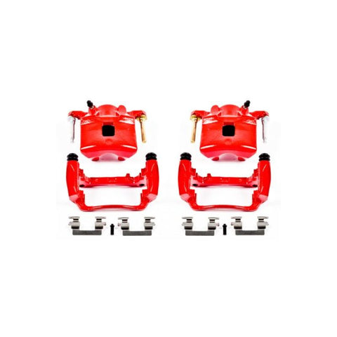 Power Stop 2007 Chevrolet Cobalt Front Red Calipers w/Brackets - Pair - S4880