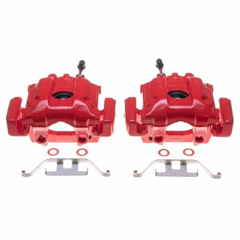 Power Stop 1995 BMW 740i Rear Red Calipers - Pair - S1886