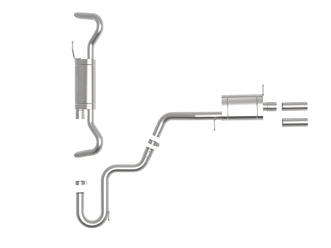 aFe 18-23 Volkswagen Atlas L4 2.0L/V6 3.6L MACH Force-Xp 3in to 2-1/2in SS Hi-Tuck Cat-Back Exhaust - 49-36452