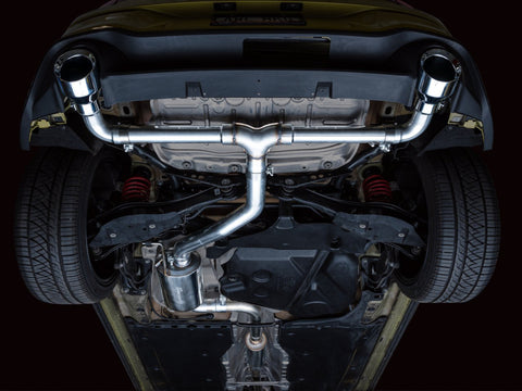 AWE Tuning 2022 VW GTI MK8 Touring Edition Exhaust - Chrome Silver Tips - 3015-32658