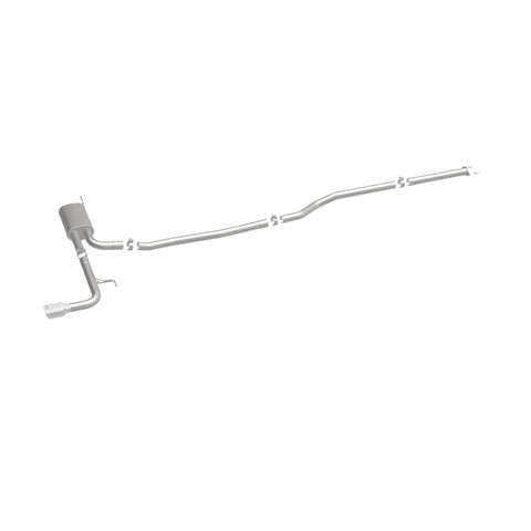 MagnaFlow Cat Back, SS, 2.5in, Street, Single Straight Pass. Polished 4in Tip, 2015 Ford Fusion 2.5L - 19096