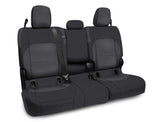 PRP 2020+ Jeep Gladiator JT Rear Bench Cover with Leather Interior - Black/Grey - B056-03