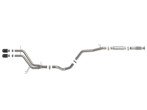 aFe Takeda 2-1/2in to 3in SS-304 Cat-Back Exhaust w/ C/F Tips 13-17 Hyundai Veloster L4-1.6L - 49-37018-C