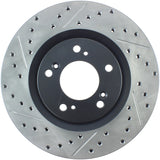 StopTech 00-09 S2000 Slotted & Drilled Right Front Rotor - 127.40048R