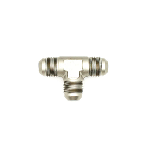 DeatschWerks 8AN Male Flare + 8AN Male Flare To 8AN Male Flare Tee Fitting - 6-02-0722