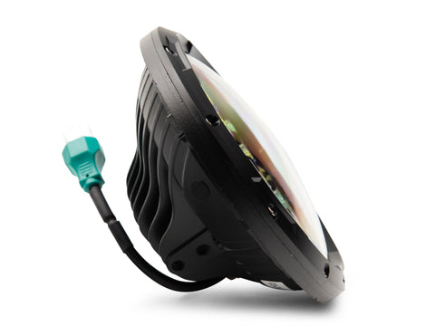 Raxiom 97-18 Jeep Wrangler TJ/JK Axial Series 13-LED Headlights- Black Housing (Clear Lens) - J150093