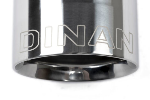 Dinan Double-Walled 4in Clamp-On Exhaust Tip - Polished - 4in Outlet / 3in Inlet - D663-0637-BOX
