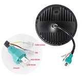 Raxiom 97-18 Jeep Wrangler TJ & JK Axial 7-In LED Headlights w/ DRL - Blk Housing (Clear Lens) - J143372